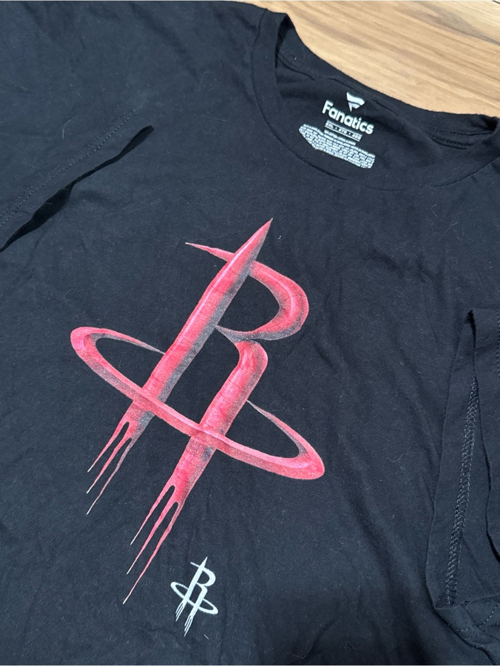 official fanatics houston rockets mens 2 xl pre shrunk short sleeve t-shirt “R”